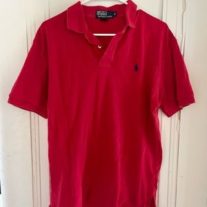 Polo by Ralph Lauren Red Knit Polo Sz Medium
100% Cotton